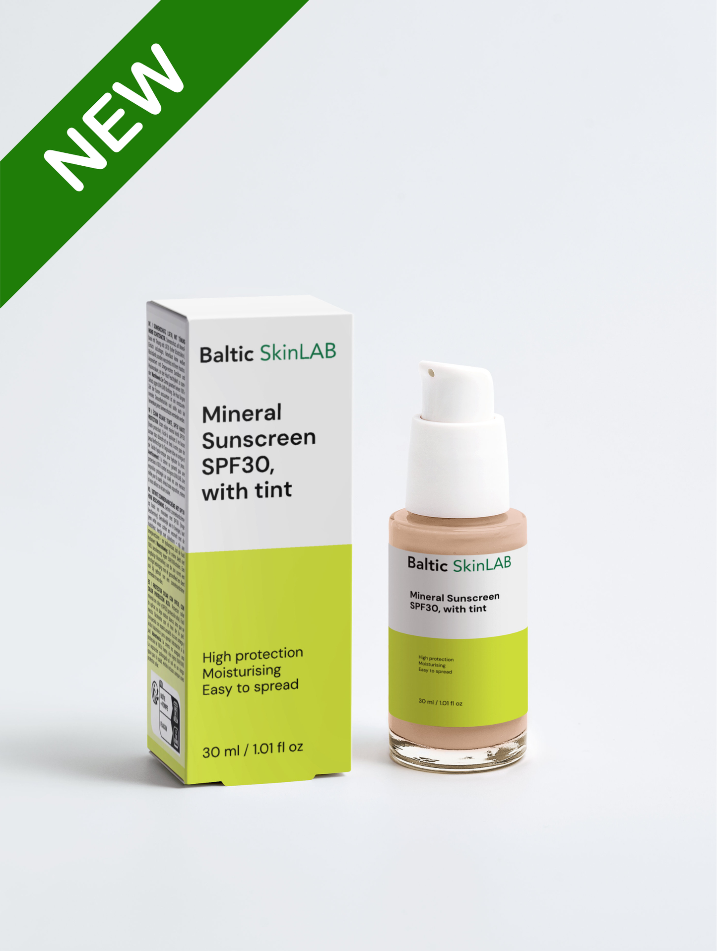 Mineral Sunscreen SPF30, with tint
