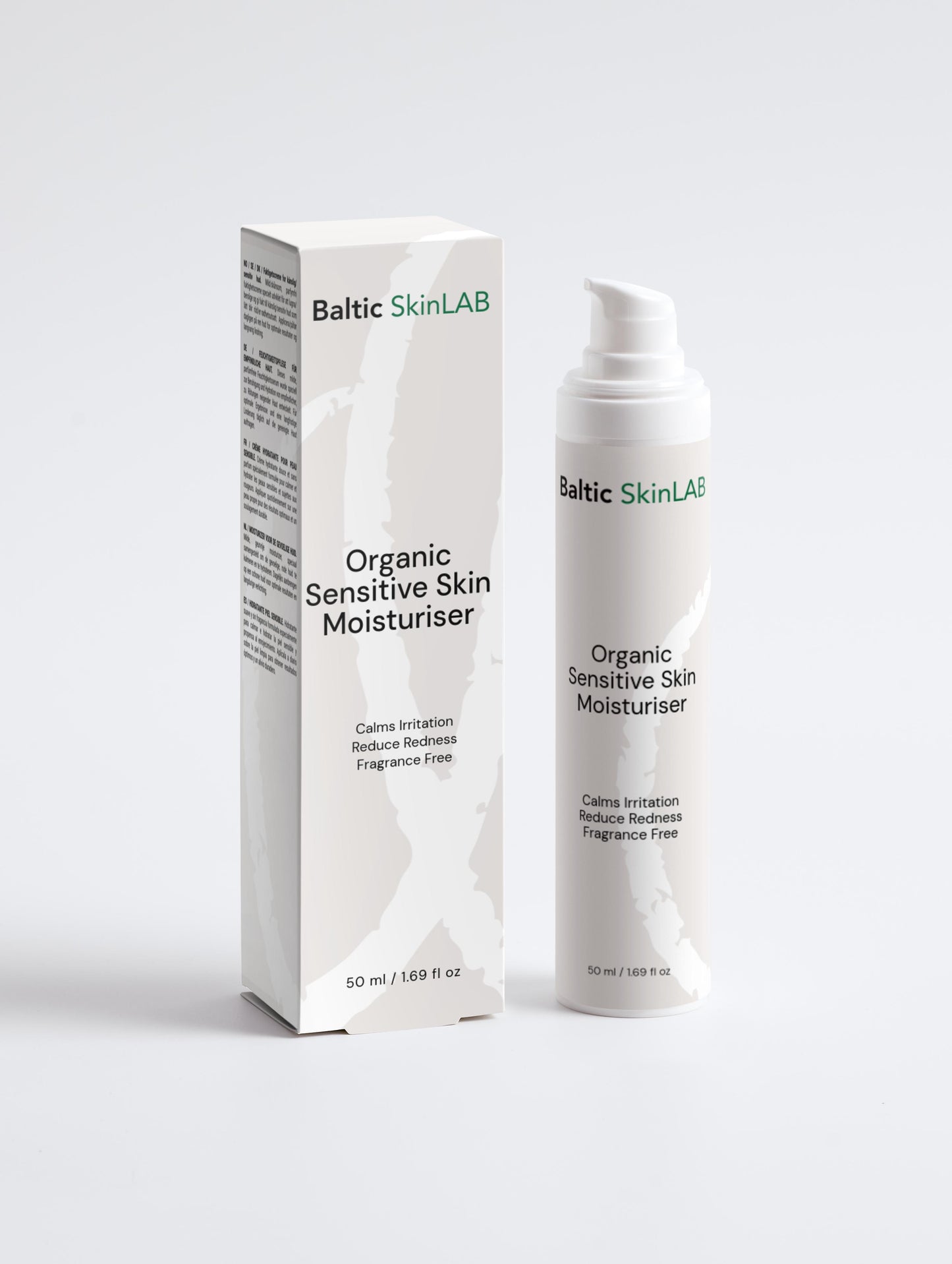 Organic Sensitive Skin Moisturiser, Fragrance Free, 50ml