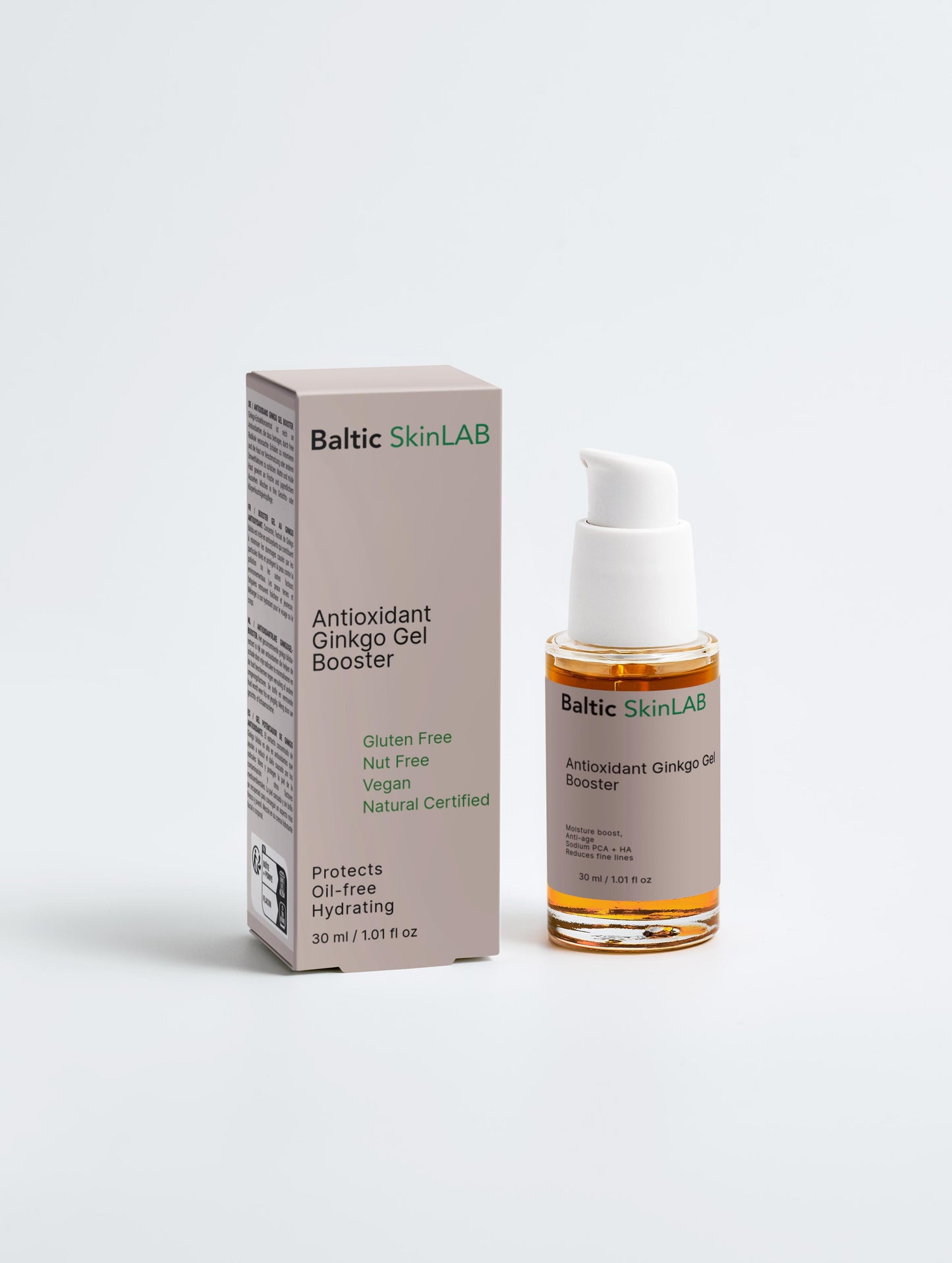 Antioxidant Ginkgo Gel Booster, 30ml