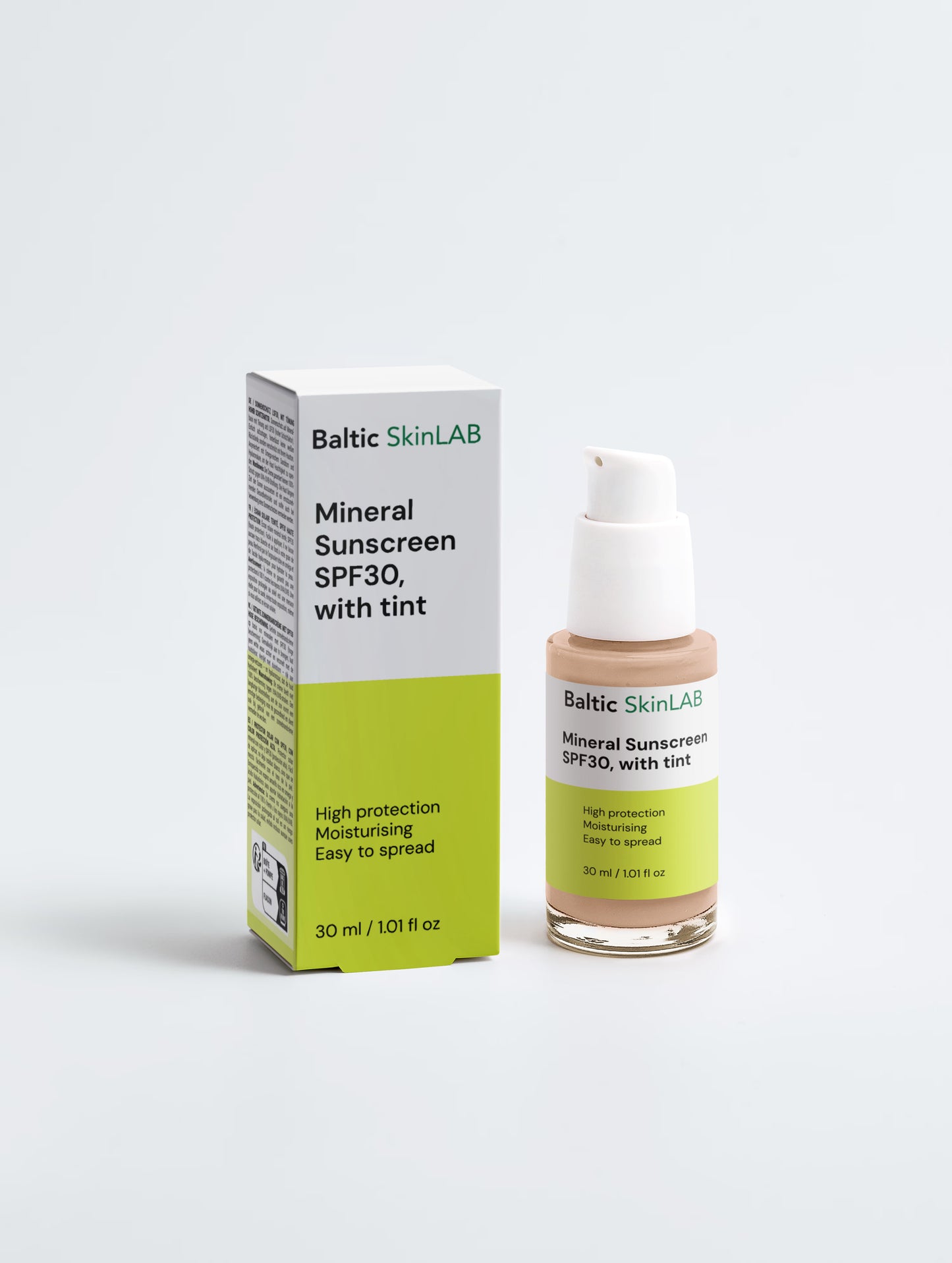 Sunscreen SPF30, with tint
