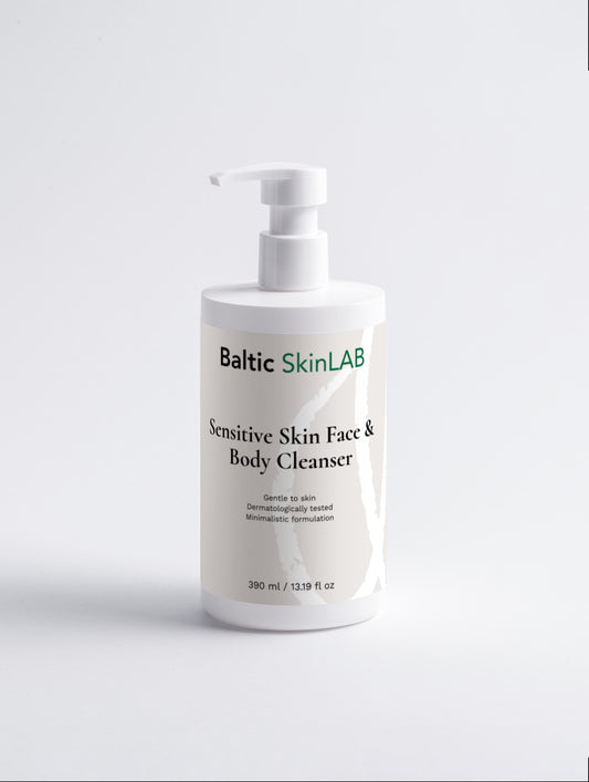 Sensitive Skin Face & Body Cleanser, 390ml